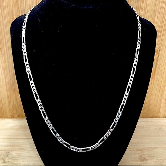 Italy Jewelry - $128 Italian Designer Estate Chain Sterling Silver 21.4 gr Marked A 925 ITALY